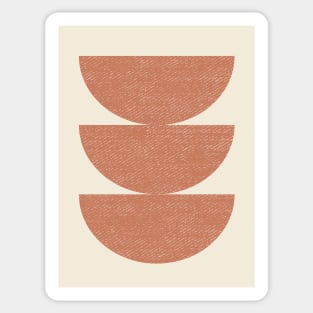 Half Circle 3 - Orange Terra Sticker